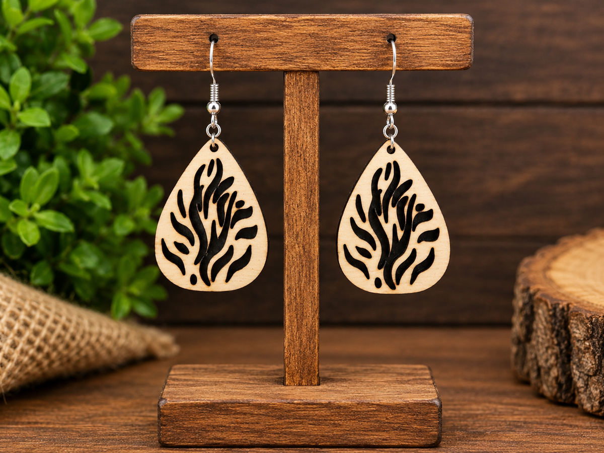 Tribal Flame Earring set